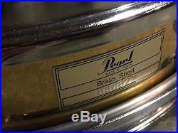 13 Pearl Brass Piccolo Snare Drum 13 x 3 NICE