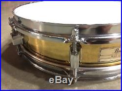 13 Pearl Brass Piccolo Snare Drum 13 x 3 NICE