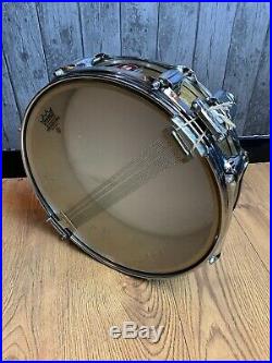 14 Premier Piccolo Vintage Gold Metal Snare Drum #130