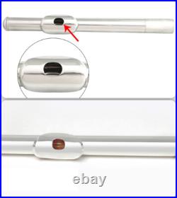 17 Hole C Pitch E Key Flute Open & Close Hole Dual-use Silver Plated Cupronickel
