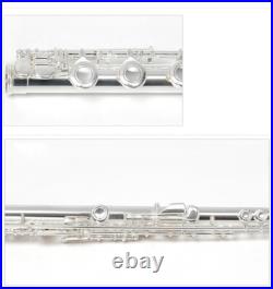 17 Hole C Pitch E Key Flute Open & Close Hole Dual-use Silver Plated Cupronickel
