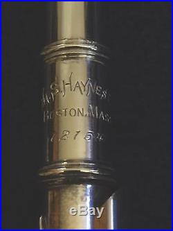 1931 Haynes Solid Silver Piccolo SN# 12154 Key Db, Vintage withOriginal Case
