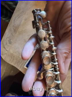 1960's Silver Played C Piccolo In 1960's Blue Velvet-Lined Case BEAUTIFUL