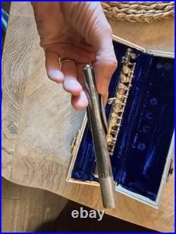 1960's Silver Played C Piccolo In 1960's Blue Velvet-Lined Case BEAUTIFUL