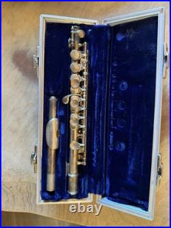 1960's Silver Played C Piccolo In 1960's Blue Velvet-Lined Case BEAUTIFUL