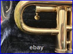 1970s Selmers 3 Valve Bb/A Piccolo Trumpet In Clear Lacquer With Case