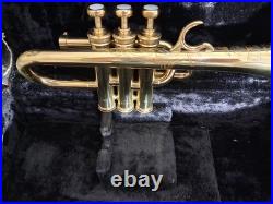 1970s Selmers 3 Valve Bb/A Piccolo Trumpet In Clear Lacquer With Case