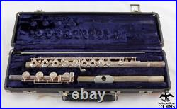 1980s Gemeinhardt M3S Conservatory Model Open-Hole SILVER Flute withBox