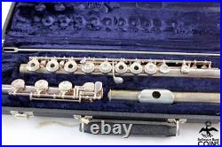 1980s Gemeinhardt M3S Conservatory Model Open-Hole SILVER Flute withBox
