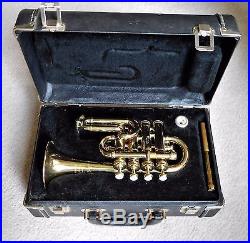 1983 LA Benge Piccolo Trumpet Clean and Straight Lacquered Horn