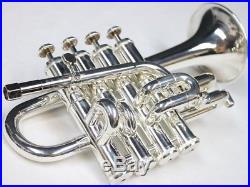 1987 Getzen Eterna 940 Bb/A Piccolo Trumpet withOHSC, Silver Plated, USA #42553