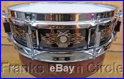 1991 Ludwig Limited Edition Hand Engraved Black Beauty 3x13 Piccolo Snare Drum