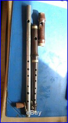 1 keyed metal fife by Joseph Wallis c1832 & London Improved D piccolo