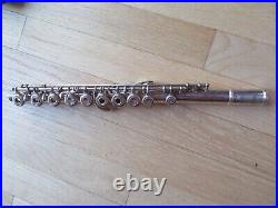 24v/yamaha 381 Flute/sterling Silver Head/needs Polishing/case