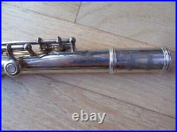 24v/yamaha 381 Flute/sterling Silver Head/needs Polishing/case