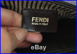 $2,050 Authentic FENDI Leather Colorblock PICCOLO Shoulder bag PURSE Satchel