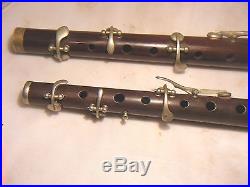 2 Vintage Antique Flutes Piccolo J. W. S. L Parade