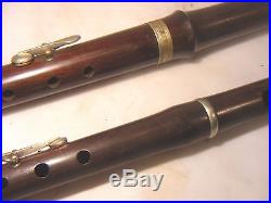 2 Vintage Antique Flutes Piccolo J. W. S. L Parade