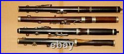 4 old Piccolo flute