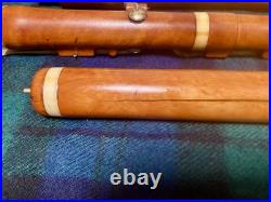 8-key Vintage Flute English Boxwood /ger. Silver/bone/mid 1800/new Repair & Pads