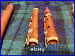 8-key Vintage Flute English Boxwood /ger. Silver/bone/mid 1800/new Repair & Pads