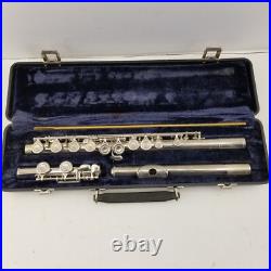 ARTLEY FLUTE SILVER Plate in Original Case 17-0 Serial # 672106