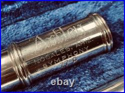 ARTLEY FLUTE SYMPHONY 77-0 STERLING HEAD Repadded PERFECT Ships FREE