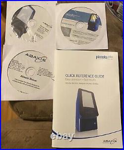 Abaxis Piccolo Blood Analyzer Model 1100-1000R Manual And Software