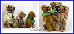 Adorable 1920s Schuco Teddy Bears 2 Piccolo & Perfume Bottle