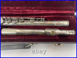 Amadeus by Wm. S. Haynes Co. Model AF500 Flute with Hard Case Silver Plated