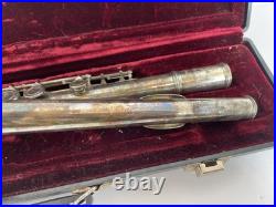 Amadeus by Wm. S. Haynes Co. Model AF500 Flute with Hard Case Silver Plated