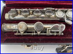 Amadeus by Wm. S. Haynes Co. Model AF500 Flute with Hard Case Silver Plated