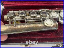 Amadeus by Wm. S. Haynes Co. Model AF500 Flute with Hard Case Silver Plated