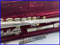 Amadeus by Wm. S. Haynes Co. Model AF500 Flute with Hard Case Silver Plated