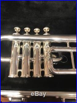 Amati Kraslice ATR 383E Piccolo Trumpet with 7EW mouthpiece, 2 Lead Pipes & Case