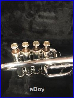 Amati Kraslice ATR 383E Piccolo Trumpet with 7EW mouthpiece, 2 Lead Pipes & Case
