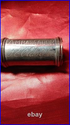 Ambassador Concert Flute Boehm Closed Hole Key of C Silver Plated with Case