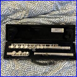 Anthem A-2500 Flute Silver Plated Student Intermediate with Case & Cleaning Rod