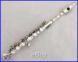 Antike Henri Selmer Paris No. 3717 Französische Versilberte Piccolo Flöte in C