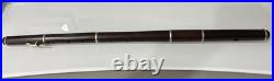 Antique 4pc Rosewood Unbranded Baroque Flute 8 Holes 23.5 Vintage