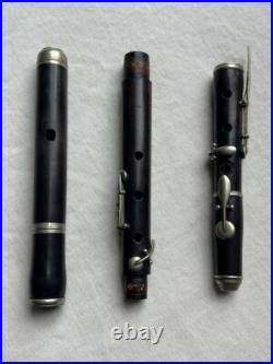 Antique Baumgartel Coblenz German 5 Keys Flute 1880's