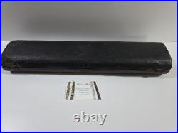 Antique Carl Fischer Grenadilla Closed Hole Boehm Flute Nickel Silver Keys C Ft
