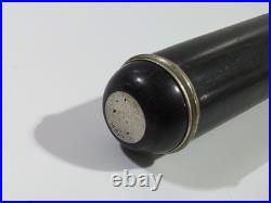 Antique Carl Fischer Grenadilla Closed Hole Boehm Flute Nickel Silver Keys C Ft