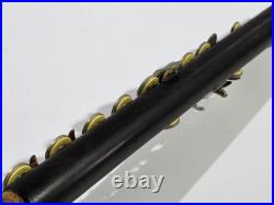 Antique Carl Fischer Grenadilla Closed Hole Boehm Flute Nickel Silver Keys C Ft