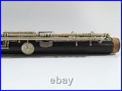 Antique Carl Fischer Grenadilla Closed Hole Boehm Flute Nickel Silver Keys C Ft