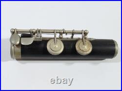 Antique Carl Fischer Grenadilla Closed Hole Boehm Flute Nickel Silver Keys C Ft