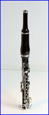 Antique FLAGEOLET piccolo flute stamped Ouvrard (Marans.), in granadillo wood