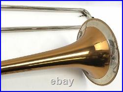 Antique F. E. Olds & Sons Trombone, Super Olds 2-Tone Musical Instrument (1930s)