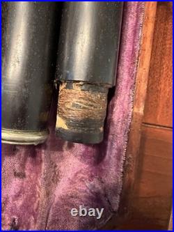 Antique Flute With Wooden Case, C. Fischer, New York