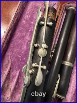 Antique Flute With Wooden Case, C. Fischer, New York